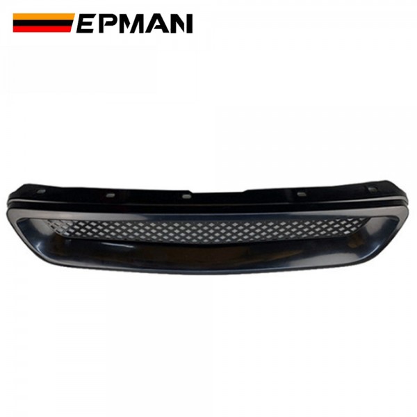 EPMAN 20PCS/CARTON Front Hood Grille Grill Air Flow Intake Mesh Fit for Honda Civic 1996-2003 JDM Type-R Style ABS Bumper Grille