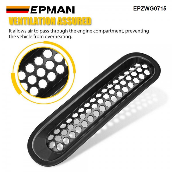 EPMAN 20SETS/CARTON Front Grill Mesh Grille Insert For Jeep Wrangler Rubicon Sahara JK Parts 2007-2017 7PCS/SET EPZWG0715-20T