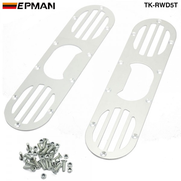 EPMAN 2PCS Aluminum Rear Bumper Race Air Diversion Diffuser Gunmetal For Honda Civic TK-RWD5T EPMAN 2PCS Aluminum Rear Bumper Race Air Diversion Diffuser Gunmetal For Honda Civic TK-RWD5T
