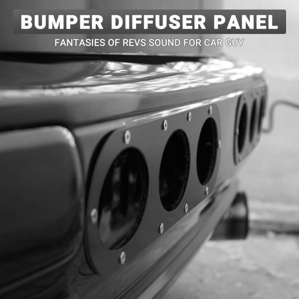 EPMAN Car Styling Universal Fitment Rear Bumper Air Diversion Diffuser Panel 2PCS TK-RWD7T