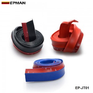 EPMAN 2.5M Car Front Bumper Lip Splitter Body Kit Spoiler Skirt Valance Chin For Lexus (Black/Red/Blue) EP-JT01