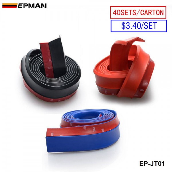 EPMAN 40SETS/CARTON 2.5M Car Front Bumper Lip Splitter Body Kit Spoiler Skirt Valance Chin For Lexus (Black/Red/Blue) EP-JT01-40T EPMAN 40SETS/CARTON 2.5M Car Front Bumper Lip Splitter Body Kit Spoiler Skirt Valance Chin For Lexus (Black/Red/Blue) EP-JT01-40T
