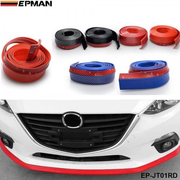 EPMAN -2.5M Car Front Bumper Lip Splitter Body Kit Spoiler Skirt Valance Chin For Lexus (Black) EP-JT01