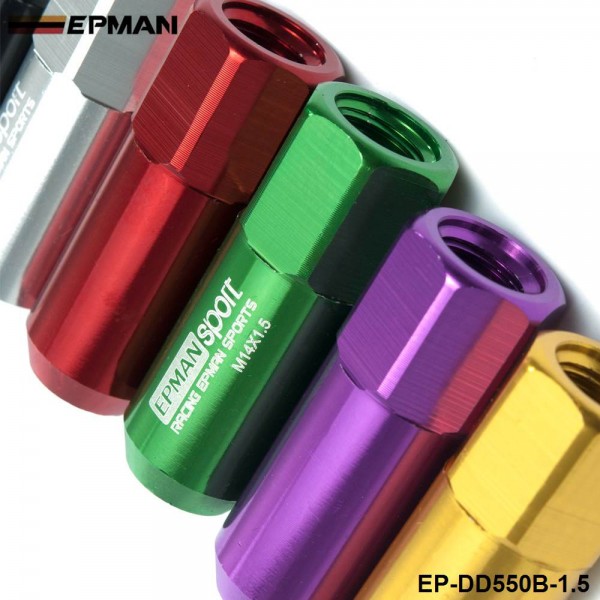 TANSKY -20pc M14X1.5 60MM Extende Forged Aluminum Tuner Racing Lug Nut For Wheels Rims TK-DD550B15 TANSKY -20pc M14X1.5 60MM Extende Forged Aluminum Tuner Racing Lug Nut For Wheels Rims TK-DD550B15