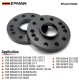 EPMAN 1 Pair 15mm Wheel Spacers For Nissan - 66.1mm Hub Centric, 4/5x114.3 PCD, T6061 Aluminum, Hard Anodized, Premium Fitment EPAA01G262 EPMAN 1 Pair 15mm Wheel Spacers For Nissan - 66.1mm Hub Centric, 4/5x114.3 PCD, T6061 Aluminum, Hard Anodized, Premium Fitment EPAA01G262