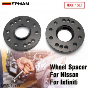 EPMAN 1 Pair 15mm Wheel Spacers For Nissan - 66.1mm Hub Centric, 4/5x114.3 PCD, T6061 Aluminum, Hard Anodized, Premium Fitment EPAA01G262