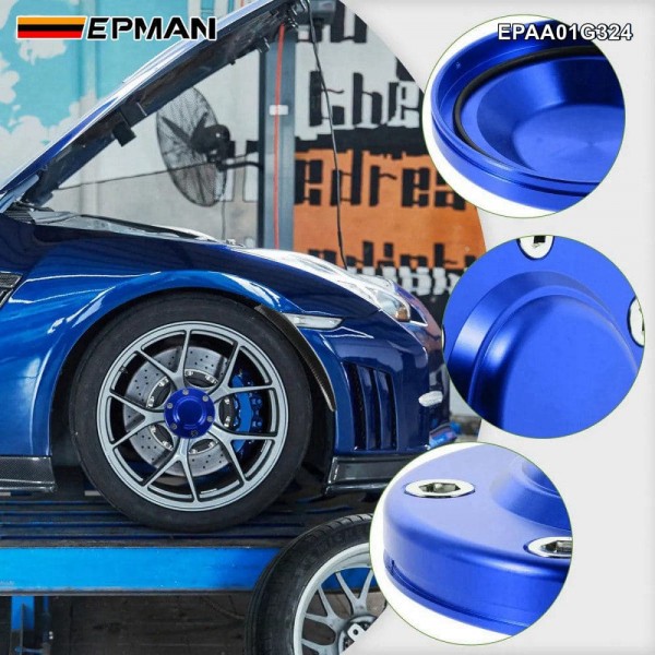 EPMAN Universal 105mm Aluminum Alloy Wheel Center Hub Cap Waterproof Dustproof Rim Cover for SUV Pickup Car Motorcycle (Wholesale OEM) EPAA01G324