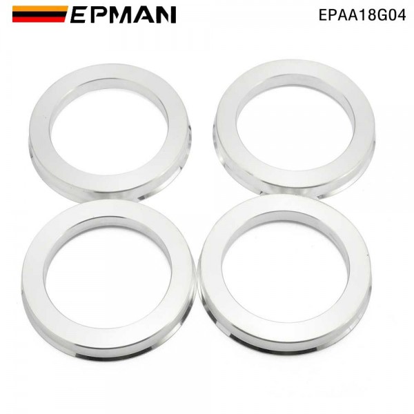 EPMAN Hub Centric Rings Wheel Center Hub Ring Bore Spacer Aluminum Alloy (4pcs/set) High Speed Driving EPAA18G04