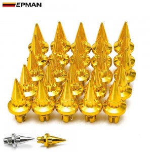 EPMAN -25pcs/lot Plastic Spike Wheel Rivets For Wheel Rims Cap Lip Screw Bolt Tires 