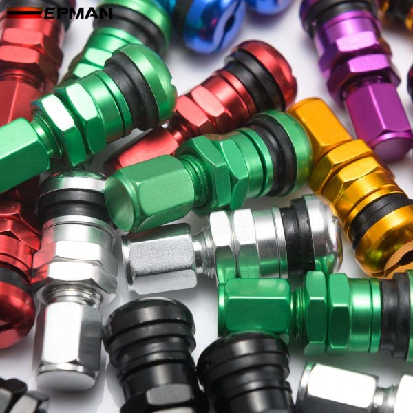 EPMAN 4pcs / set Universal Motorcycle Car Wheel Tubeless Tire Valve Air Caps for Tire Valve Stem Aluminium Metal Air Valve Stem EPQMZ06 EPMAN 4pcs / set Universal Motorcycle Car Wheel Tubeless Tire Valve Air Caps for Tire Valve Stem Aluminium Metal Air Valve Stem EPQMZ06