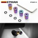 EPMAN Car Tire Valve Stem Caps 4PCS/PACK Auto Wheel Tyre Air Stems Cover Anti-Theft Dust-Proof Colored Bling Aluminum Valve Stem Caps EPQMZ118