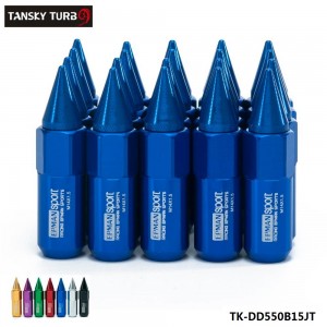 TANSKY - 20Pcs Set M14X1.5 Spiked Extended 60MM Aluminum Tuner Lugs Nuts Wheels/Rims TK-DD550B15JT