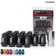 Jdm Billet Aluminium Universal Racing Car Wheels Rims Lug Nuts M12X1.25 / M12X1.5 (20PCS/Set) For Mostly Car TK-NU670