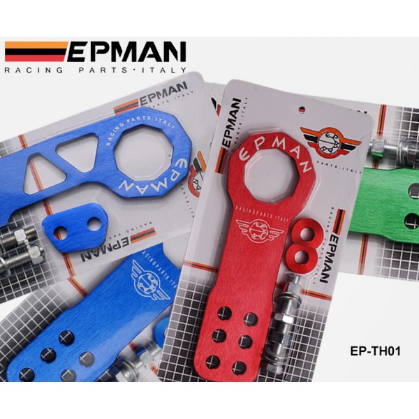 EPMAN Universal Car Trailer Hook Aluminum Tow hook Racing Front Towing For Most Cars EP-TH01F EPMAN Universal Car Trailer Hook Aluminum Tow hook Racing Front Towing For Most Cars EP-TH01F