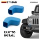 EPMAN 100SETS/CARTON Trailer Hook Protective Cover Tow Hook Covers For Jeep Wrangler JK JL JT 07-23 Front Bumper Trailer Hook Cover, Trailer Buffer Block EPAA08G49-100T EPMAN 100SETS/CARTON Trailer Hook Protective Cover Tow Hook Covers For Jeep Wrangler JK JL JT 07-23 Front Bumper Trailer Hook Cover, Trailer Buffer Block EPAA08G49-100T
