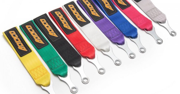 Cinghia Di Traino Universale Addco Adth152 Racing Con Bulloneria JDM - Colore Rosa, Portata 2 Tonnellate Per Auto E Camion