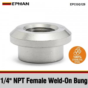EPMAN Stainless Steel Weld Bung 1/4" NPT Female For Oil Tank Coolant Pipe Intercooler Fabrication EPCGQ129