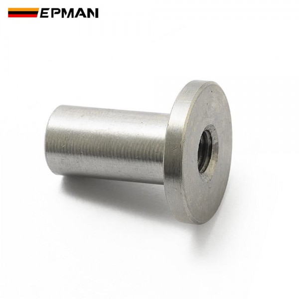 EPMAN M8x1.25mm / M10x1.5mm Female Weld-in Threaded Bush - 25mm Stainless Steel Top Hat Fitting for Off-Road Vehicles
