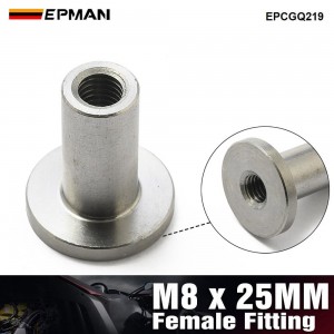 EPMAN M8 Female Weld-in Threaded Bush - 25mm Stainless Steel Top Hat Fitting for Off-Road Vehicles EPCGQ219