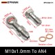 M10x1.0mm To AN4 +$0.60