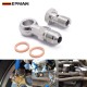 EPMAN Stainless Steel M10 / M11 x 1.0 / M12 / M14 x 1.5 To AN4 Or AN6-6 Banjo Bolts Brake Line Fittings Adapter Thread Single Banjo Bolt Universal EPMAN Stainless Steel M10 / M11 x 1.0 / M12 / M14 x 1.5 To AN4 Or AN6-6 Banjo Bolts Brake Line Fittings Adapter Thread Single Banjo Bolt Universal