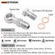 EPMAN Stainless Steel M10 / M11 x 1.0 / M12 / M14 x 1.5 To AN4 Or AN6-6 Banjo Bolts Brake Line Fittings Adapter Thread Single Banjo Bolt Universal EPMAN Stainless Steel M10 / M11 x 1.0 / M12 / M14 x 1.5 To AN4 Or AN6-6 Banjo Bolts Brake Line Fittings Adapter Thread Single Banjo Bolt Universal