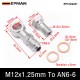M12x1.25mm To AN6-6 