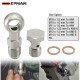 EPMAN Stainless Steel M10 / M11 x 1.0 / M12 / M14 x 1.5 To AN4 Or AN6-6 Banjo Bolts Brake Line Fittings Adapter Thread Single Banjo Bolt Universal EPMAN Stainless Steel M10 / M11 x 1.0 / M12 / M14 x 1.5 To AN4 Or AN6-6 Banjo Bolts Brake Line Fittings Adapter Thread Single Banjo Bolt Universal