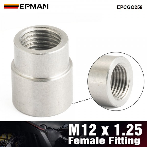 EPMAN Oxygen Sensor Recessed Weld Bung Mild Steel M12*1.25 Thread Fits All O2 Sensors Cars, Trucks, Motorcycles EPCGQ258 EPMAN Oxygen Sensor Recessed Weld Bung Mild Steel M12*1.25 Thread Fits All O2 Sensors Cars, Trucks, Motorcycles EPCGQ258