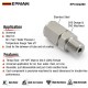 EPMAN Tube Adapter Flare Fitting AN-3 (3AN) Female To 1/8" NPT Male Stainless Steel Oil Tube And Oil Cooling Adapter EPCGQ260 EPMAN Tube Adapter Flare Fitting AN-3 (3AN) Female To 1/8" NPT Male Stainless Steel Oil Tube And Oil Cooling Adapter EPCGQ260
