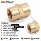 EPMAN Multi-Purpose 1/4" NPT Or 1/8" NPT Thread Female Hex Union Coupling Fitting Connector for Water/Oil/LPG/Natural Gas Piping EPMAN Multi-Purpose 1/4" NPT Or 1/8" NPT Thread Female Hex Union Coupling Fitting Connector for Water/Oil/LPG/Natural Gas Piping