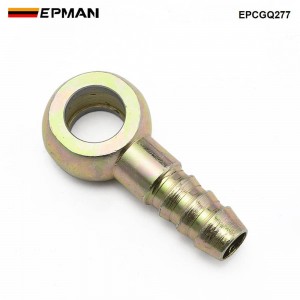 EPMAN 11mm Banjo Fitting 9.7mm Barb | Brake Fuel Line Adapter Zinc Carbon Steel Bronze EPCGQ277