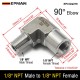 EPMAN Stainless Steel 90 Degree NPT Elbow 1/8 Inch Male to Female Air Oil Fuel Fitting EPCGQ279