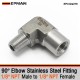 EPMAN Stainless Steel 90 Degree NPT Elbow 1/8 Inch Male to Female Air Oil Fuel Fitting EPCGQ279