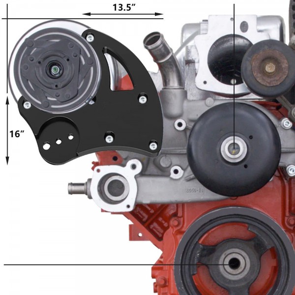 EPMAN High Mount Bracket For LSTLS2 3 LS6 Vortec Truck LQ A/C Compressor LS R4 EPAA01G103