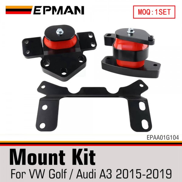 EPMAN Motor Transmission Mount Kit For 15-19 VW GTI GOIf R MK7 2.0T Replacement Engine EPAA01G104 EPMAN Motor Transmission Mount Kit For 15-19 VW GTI GOIf R MK7 2.0T Replacement Engine EPAA01G104