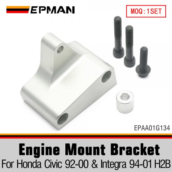 EPMAN 90 Degree Engine Swap Post Mount Bracket for Honda Civic 92-00 & For Integra 94-01 H2B EPAA01G134 EPMAN 90 Degree Engine Swap Post Mount Bracket for Honda Civic 92-00 & For Integra 94-01 H2B EPAA01G134