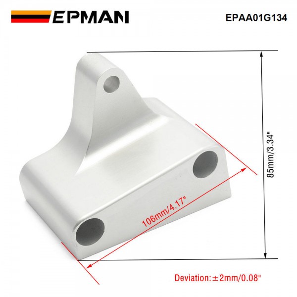 EPMAN 90 Degree Engine Swap Post Mount Bracket for  Honda Civic 92-00 & For Integra 94-01 H2B EPAA01G134