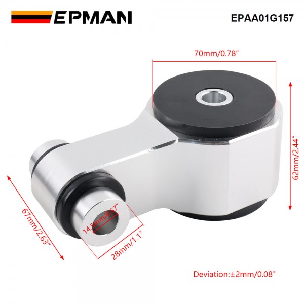 EPMAN Billet Rear Engine Motor Mount for 06-11 Civic Acura CSX Si K20 K24 FA FG New EPAA01G157 EPMAN Billet Rear Engine Motor Mount for 06-11 Civic Acura CSX Si K20 K24 FA FG New EPAA01G157