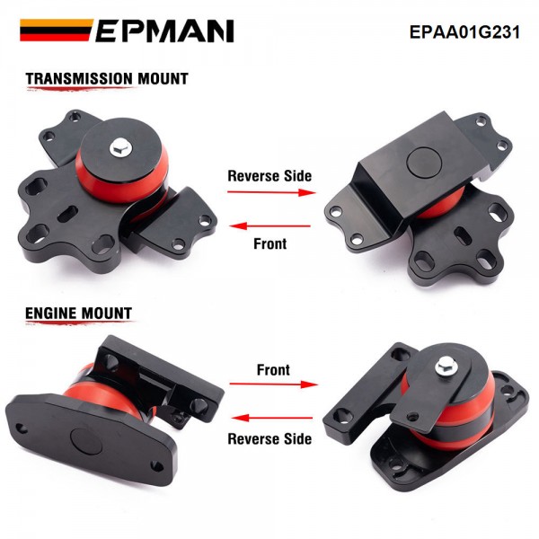 EPMAN Engine Motor Transmission Mount For VW MK6 MK5 Jetta Golf GTI R Passat Audi 2.0T EPAA01G231 EPMAN Engine Motor Transmission Mount For VW MK6 MK5 Jetta Golf GTI R Passat Audi 2.0T EPAA01G231