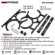 EPMAN Nitrous Oxide Bottle Mount Brackets For Dual Bottles Up To 7 in. Diameter EPAA01G252 EPMAN Nitrous Oxide Bottle Mount Brackets For Dual Bottles Up To 7 in. Diameter EPAA01G252