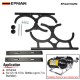 EPMAN Nitrous Oxide Bottle Mount Brackets For Dual Bottles Up To 7 in. Diameter EPAA01G252 EPMAN Nitrous Oxide Bottle Mount Brackets For Dual Bottles Up To 7 in. Diameter EPAA01G252