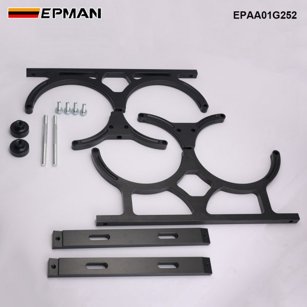 EPMAN Nitrous Oxide Bottle Mount Brackets For Dual Bottles Up To 7 in. Diameter EPAA01G252 EPMAN Nitrous Oxide Bottle Mount Brackets For Dual Bottles Up To 7 in. Diameter EPAA01G252