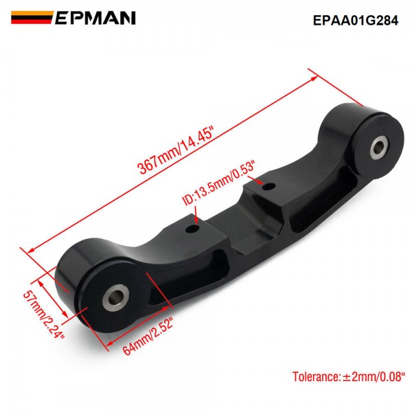 EPMAN Billet Rear Differential Brace Black For 08+ Subaru WRX/STI Differentials Parts Transmission Drivetrain EPAA01G284 EPMAN Billet Rear Differential Brace Black For 08+ Subaru WRX/STI Differentials Parts Transmission Drivetrain EPAA01G284