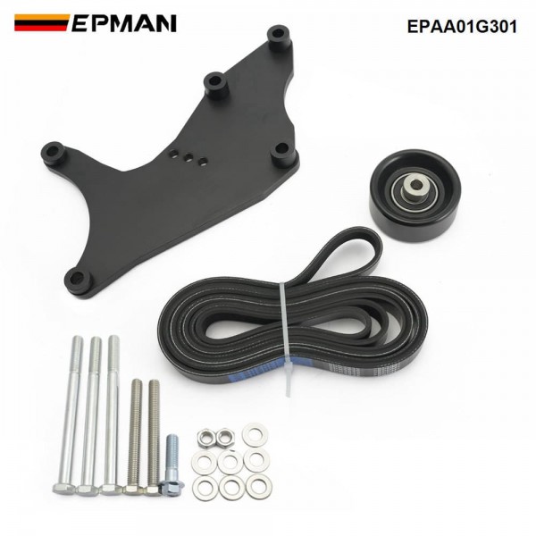 EPMAN Upgraded LS Dual Alternator Bracket Kit for Truck SUV 4.8L 5.3L 6.0L 6.2L Vortec V8 Engine 1999-2013 For Cadillac Escalade, For Hummer H2 EPAA01G301