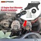 EPMAN Upgraded LS Dual Alternator Bracket Kit for Truck SUV 4.8L 5.3L 6.0L 6.2L Vortec V8 Engine 1999-2013 For Cadillac Escalade, For Hummer H2 EPAA01G301