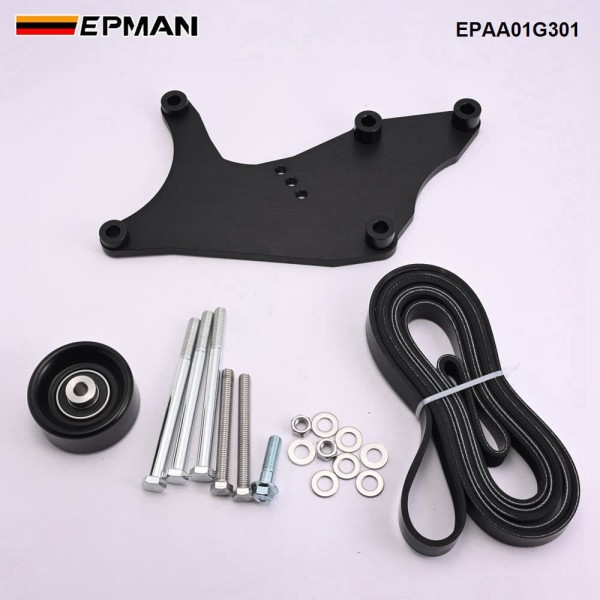 EPMAN Upgraded LS Dual Alternator Bracket Kit for Truck SUV 4.8L 5.3L 6.0L 6.2L Vortec V8 Engine 1999-2013 For Cadillac Escalade, For Hummer H2 EPAA01G301