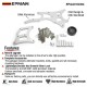 EPMAN LS Truck Alternator & Power Steering Bracket Billet Aluminium For Chevrolet LQ4 LQ9 LY5 4.8L 5.3L 6.0L EPAA01G304
