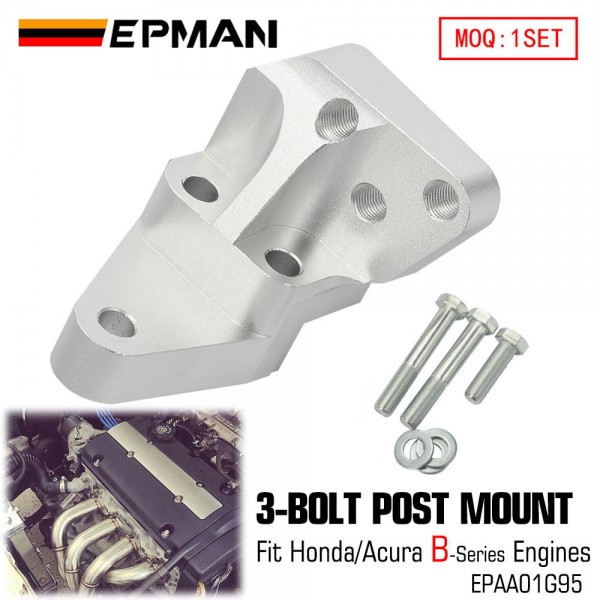 EPMAN Aluminum 3 Bolt Post Mount Engine Bracket For Acura DC/DB For Honda EJ/EG/EH/EK Chassis With B-Series Engines EPAA01G95 EPMAN Aluminum 3 Bolt Post Mount Engine Bracket For Acura DC/DB For Honda EJ/EG/EH/EK Chassis With B-Series Engines EPAA01G95