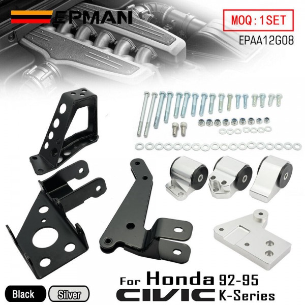 EPMAN Engine Mount Bracket For Honda Civic 92-95 EG/ for Integra 94-01 K20 K24 K-Swap EPAA12G08 EPMAN Engine Mount Bracket For Honda Civic 92-95 EG/ for Integra 94-01 K20 K24 K-Swap EPAA12G08